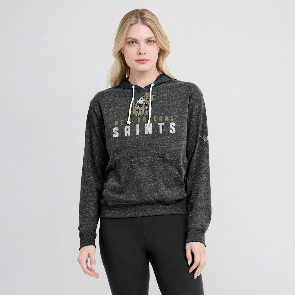 New Orleans Saints Women's Rewind Gym Vintage Lightweight Pullover Hoodie | NFL Near me