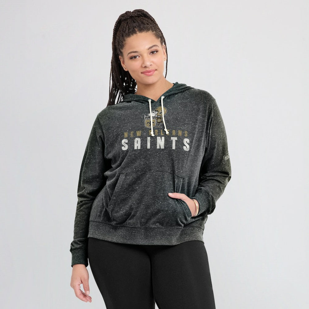 New Orleans Saints Women's Rewind Gym Vintage Lightweight Pullover Hoodie | NFL Near me