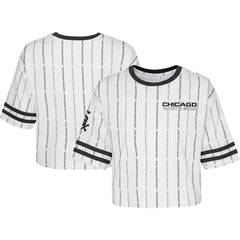 Chicago White Sox Girls Youth Ball Striped T-Shirt - MLB T-shirts