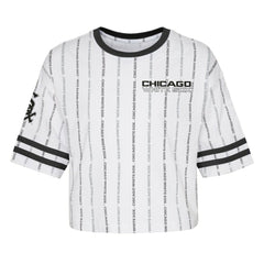 Chicago White Sox Girls Youth Ball Striped T-Shirt - MLB T-shirts