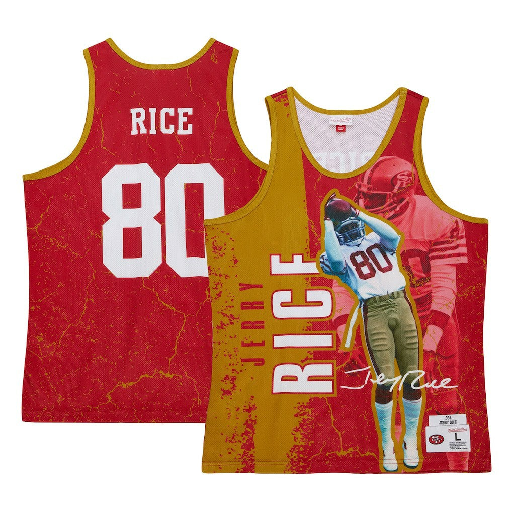 San Francisco 49ers Jerry Rice  1994 Player Burst Tank Top | NFL Sale