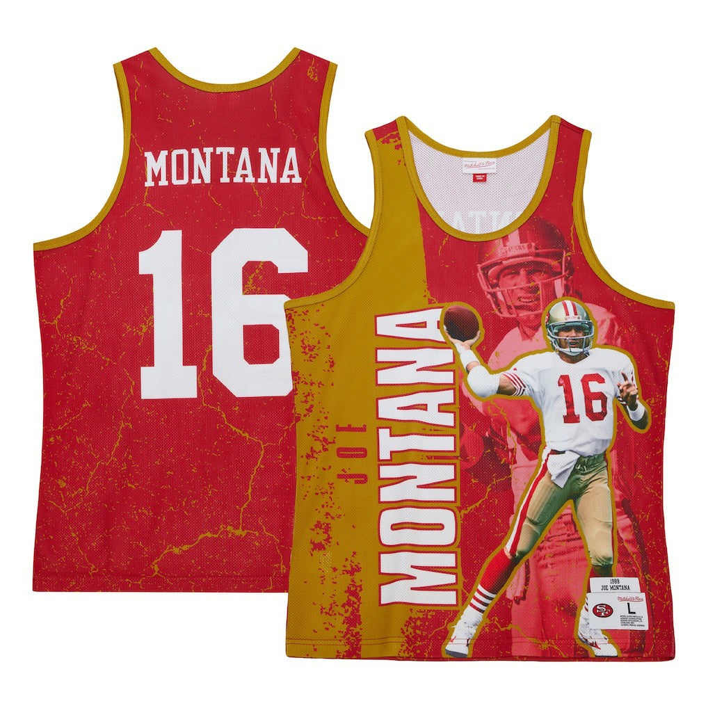 San Francisco 49ers Joe Montana  1989 Player Burst Tank Top | NFL On sale