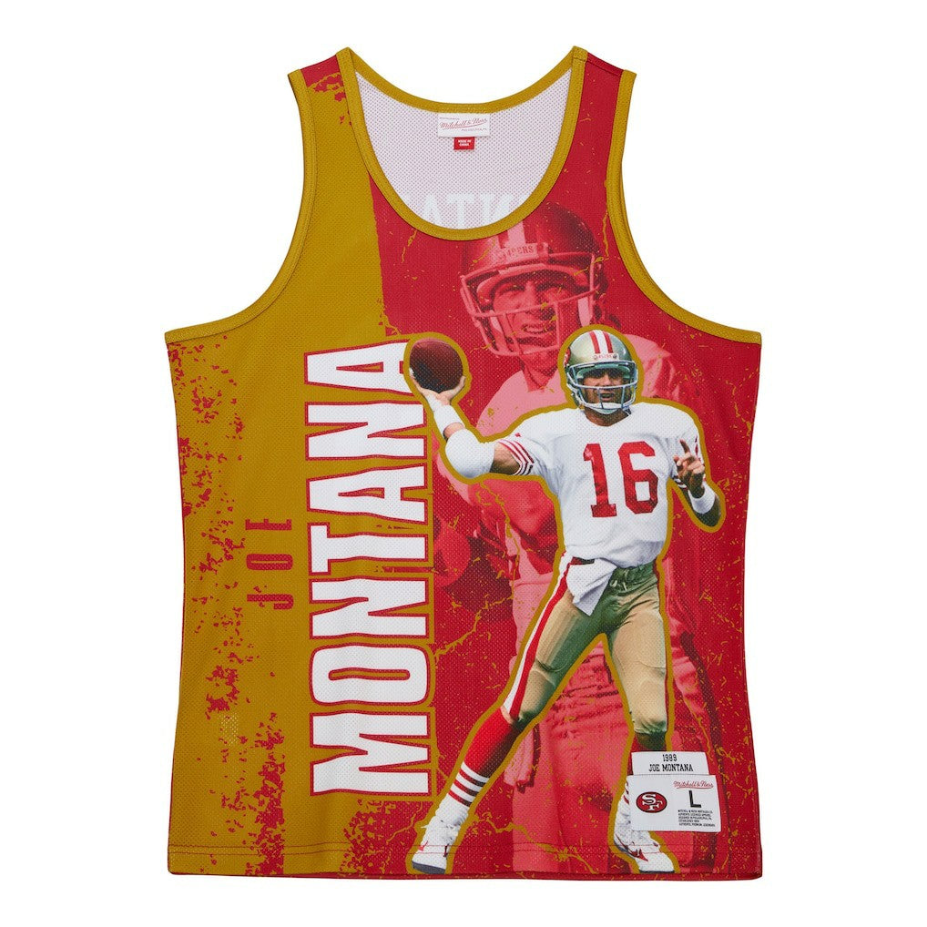San Francisco 49ers Joe Montana  1989 Player Burst Tank Top | NFL On sale