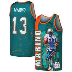 Miami Dolphins Dan Marino  1990 Player Burst Tank Top | NFL Hot