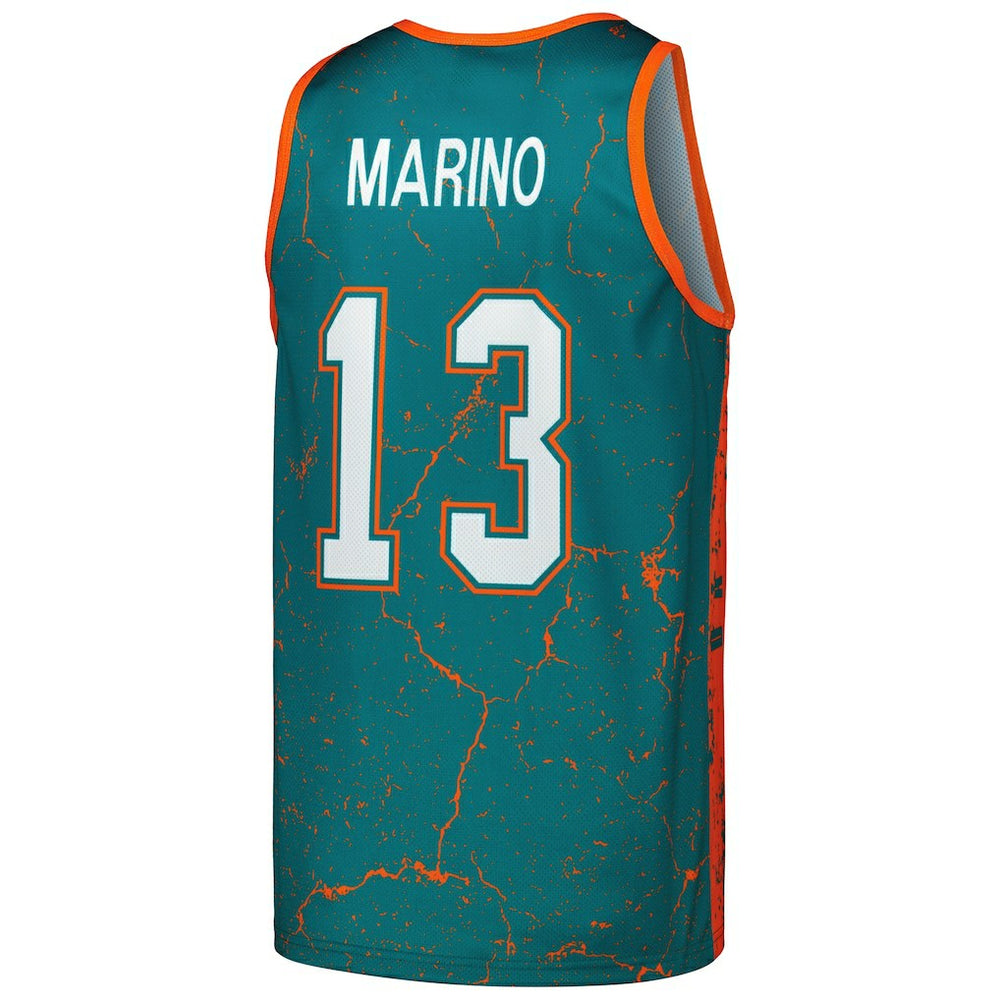 Miami Dolphins Dan Marino  1990 Player Burst Tank Top | NFL Hot