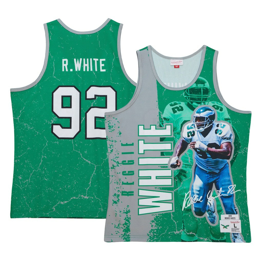Philadelphia Eagles Reggie White  1992 Player Burst Tank Top | NFL Sale