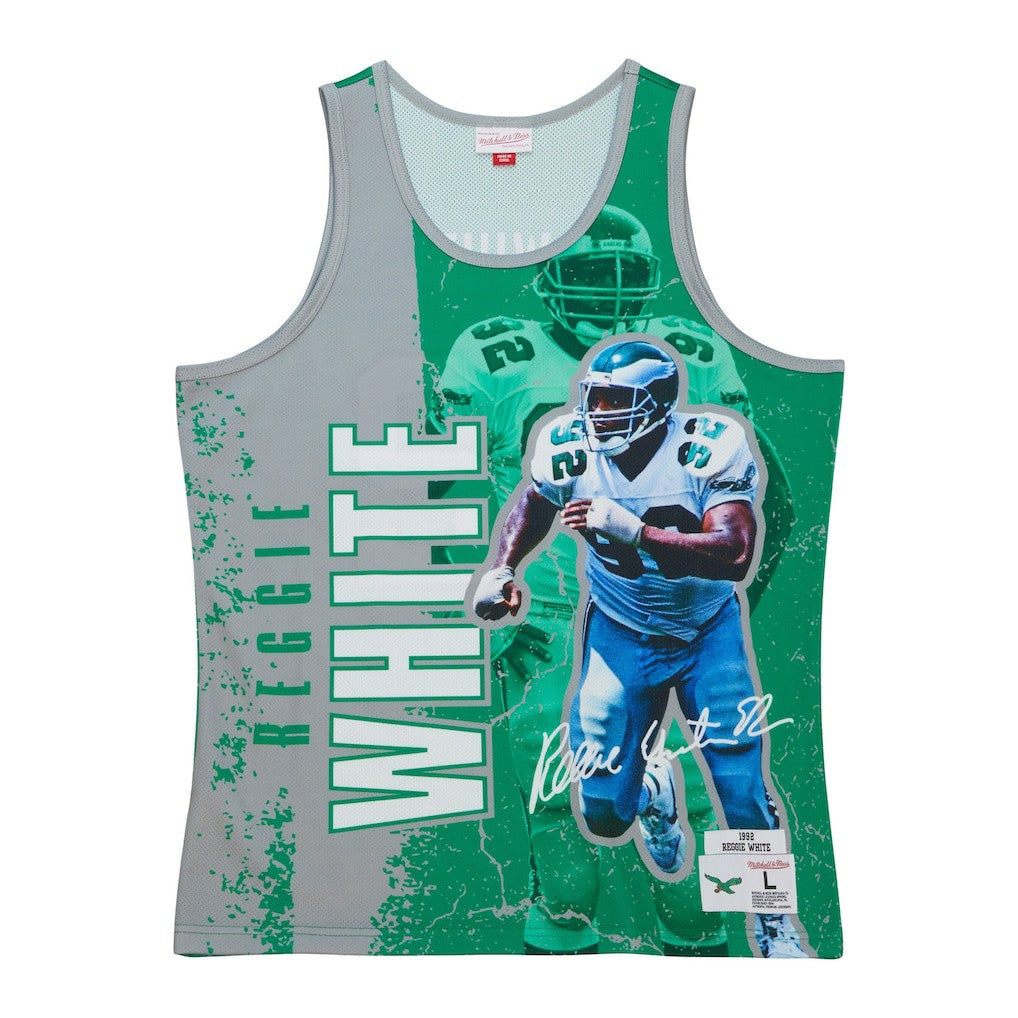 Philadelphia Eagles Reggie White  1992 Player Burst Tank Top | NFL Sale