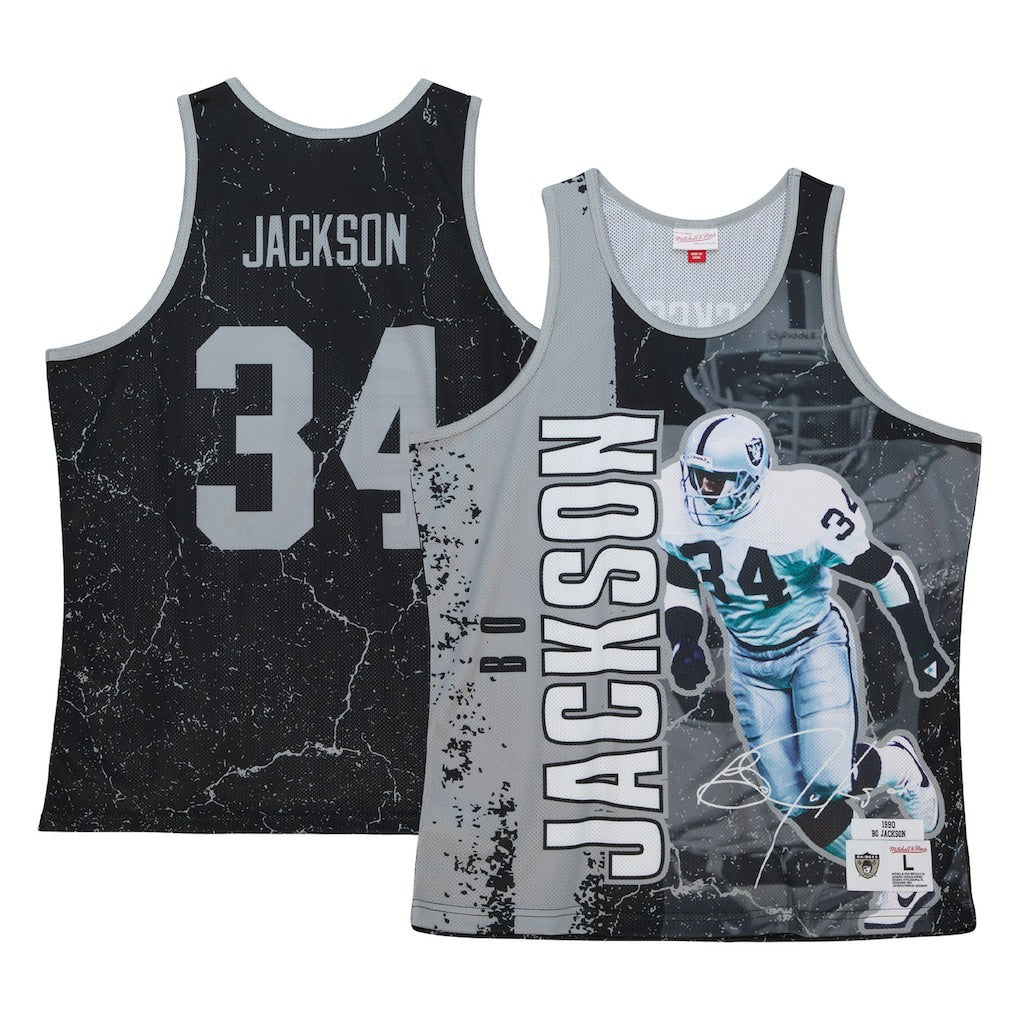 Las Vegas Raiders Bo Jackson  1990 Player Burst Tank Top | NFL New