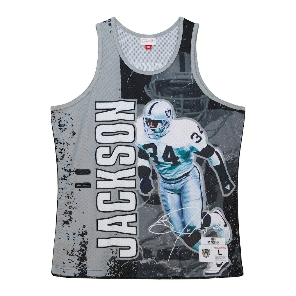 Las Vegas Raiders Bo Jackson  1990 Player Burst Tank Top | NFL New