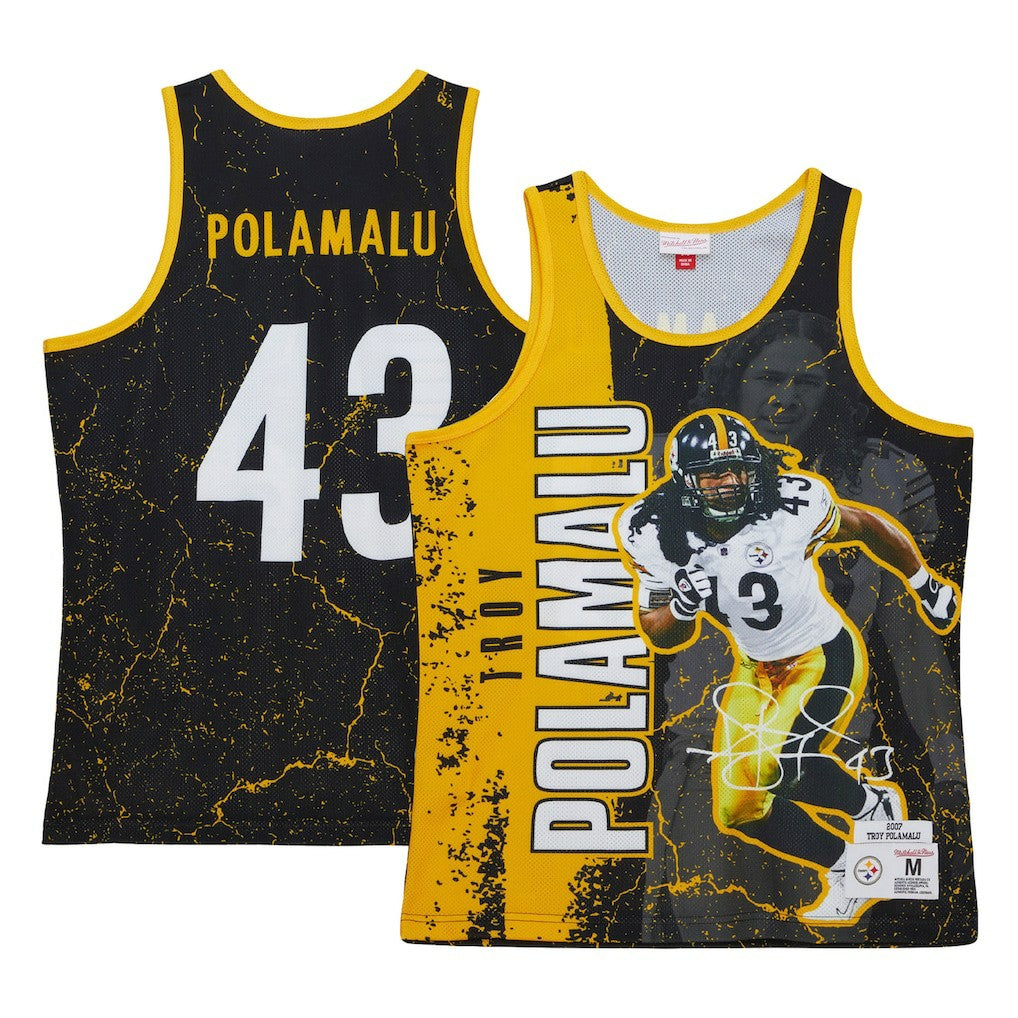 Pittsburgh Steelers Troy Polamalu  2007 Player Burst Tank Top | NFL Outlet