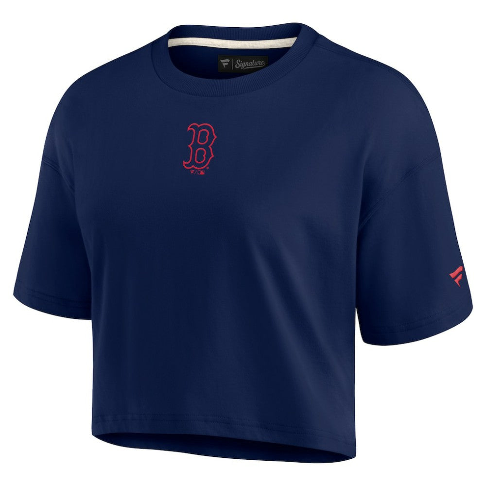 Boston Red Sox Fanatics Women's Elements Super Soft Boxy Cropped T-Shirt - MLB T-shirts