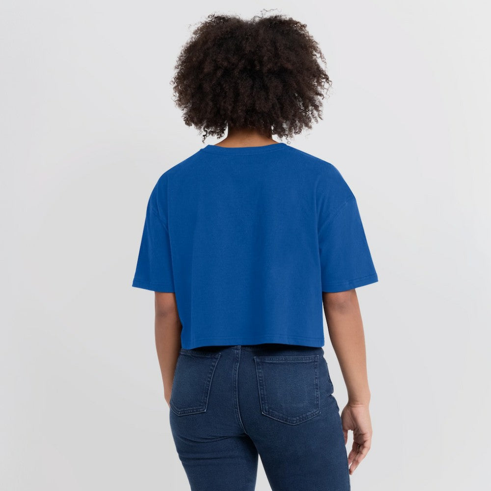 Chicago Cubs Fanatics Women's Elements Super Soft Boxy Cropped T-Shirt - MLB T-shirts