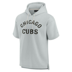 Chicago Cubs Fanatics Unisex Elements Super Soft Fleece Short Sleeve Pullover Hoodie - MLB Hoodies