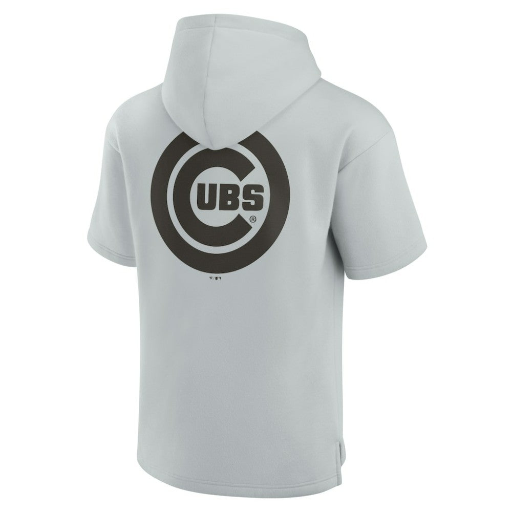 Chicago Cubs Fanatics Unisex Elements Super Soft Fleece Short Sleeve Pullover Hoodie - MLB Hoodies