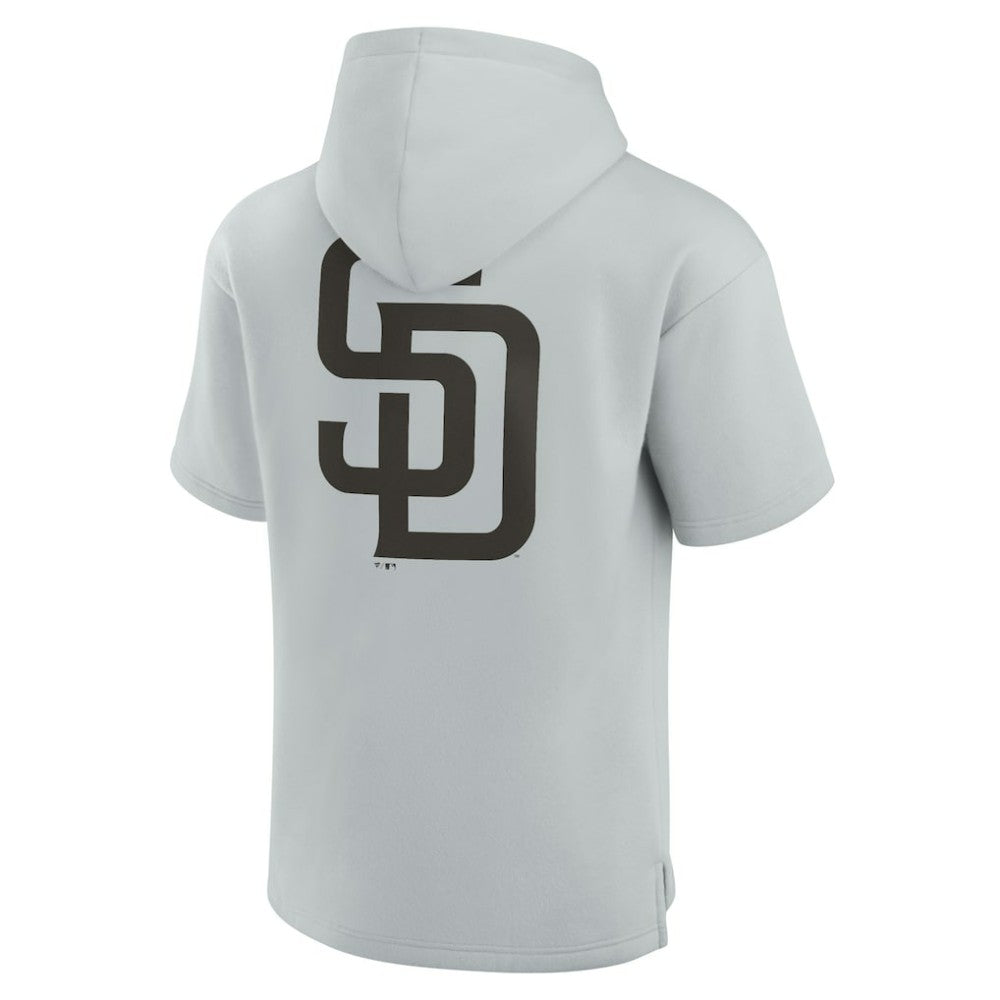 San Diego Padres Fanatics Unisex Elements Super Soft Fleece Short Sleeve Pullover Hoodie - MLB Hoodies
