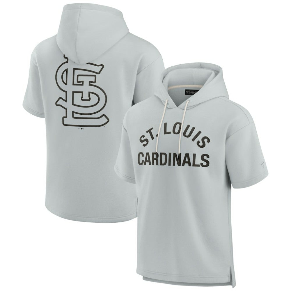 St. Louis Cardinals Fanatics Unisex Elements Super Soft Fleece Short Sleeve Pullover Hoodie - MLB Hoodies