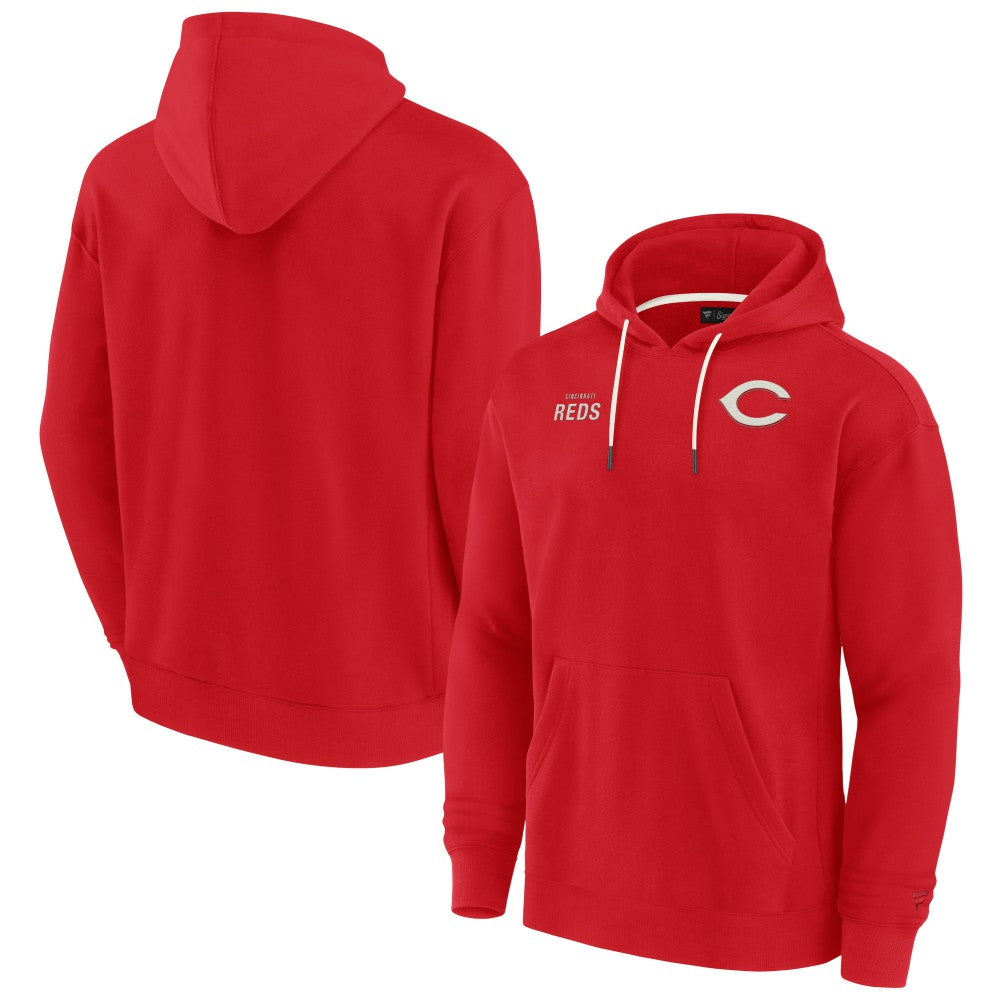 Cincinnati Reds Fanatics Unisex Elements Super Soft Fleece Pullover Hoodie - MLB Hoodies