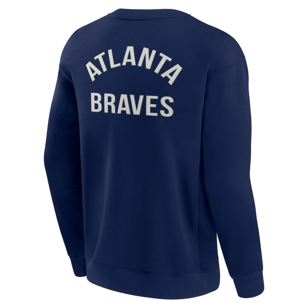 Atlanta Braves Fanatics Unisex Super Soft Pullover Crew Sweatshirt - MLB Pullover