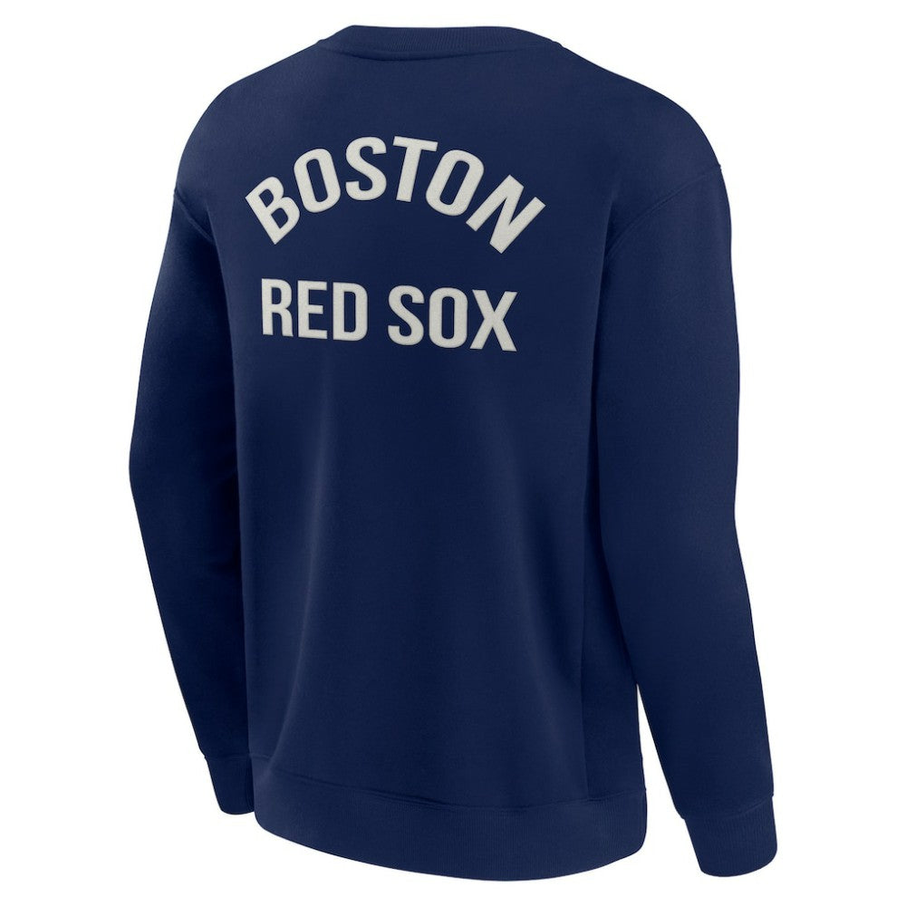Boston Red Sox Fanatics Unisex Super Soft Pullover Crew Sweatshirt - MLB Pullover