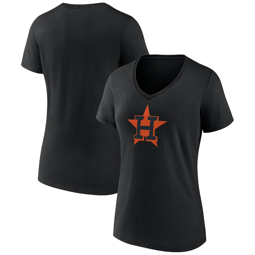 Houston Astros Women's Rough Diamond V-Neck T-Shirt - MLB T-shirts