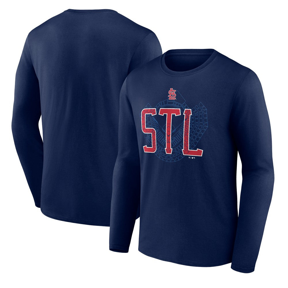 St. Louis Cardinals Paint the Black Long Sleeve T-Shirt - MLB T-shirts
