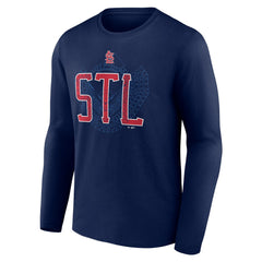 St. Louis Cardinals Paint the Black Long Sleeve T-Shirt - MLB T-shirts