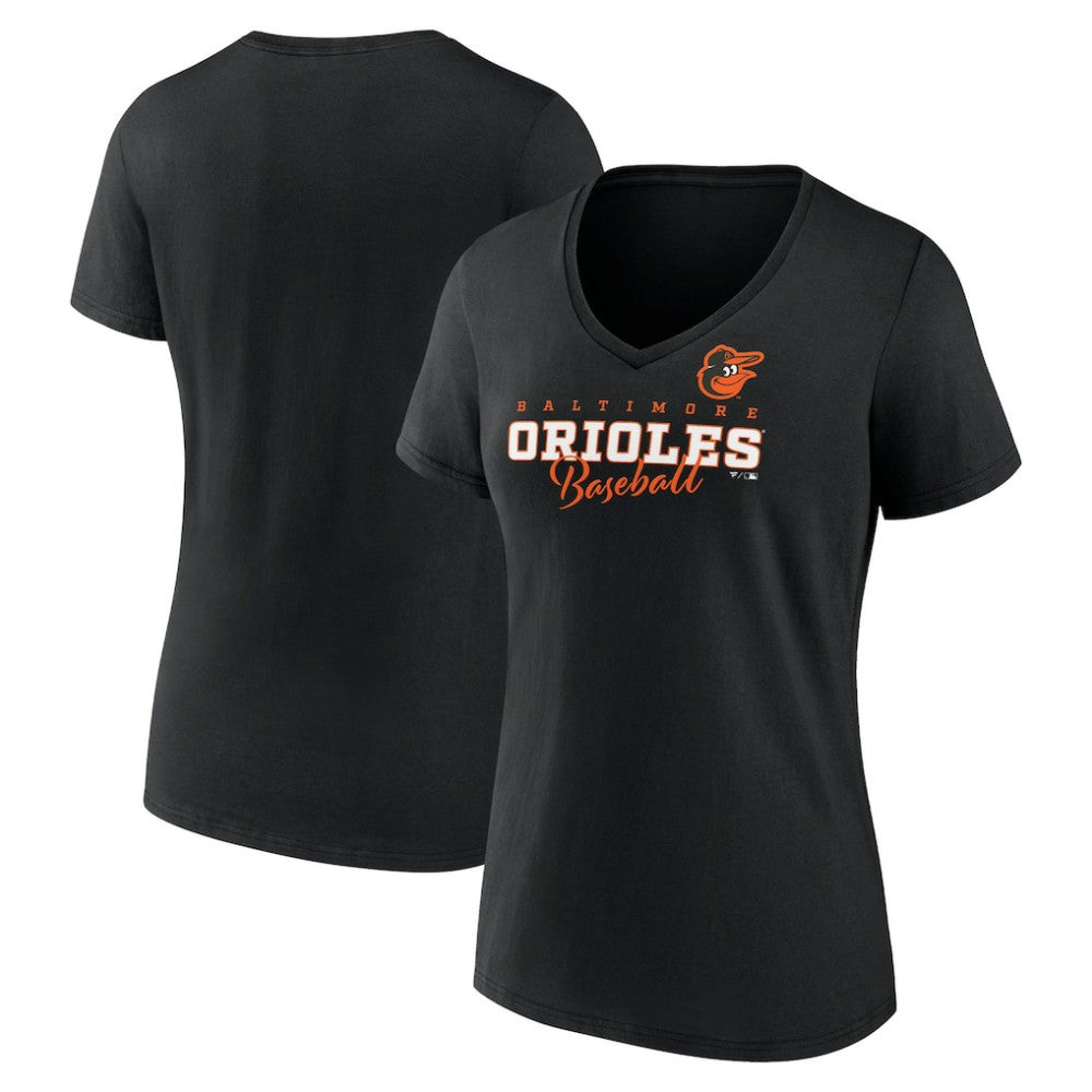 Baltimore Orioles Women's Back In Business V-Neck T-Shirt - MLB T-shirts
