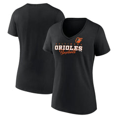 Baltimore Orioles Women's Back In Business V-Neck T-Shirt - MLB T-shirts