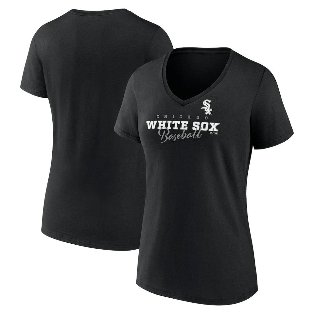 Chicago White Sox Women's Back In Business V-Neck T-Shirt - MLB T-shirts