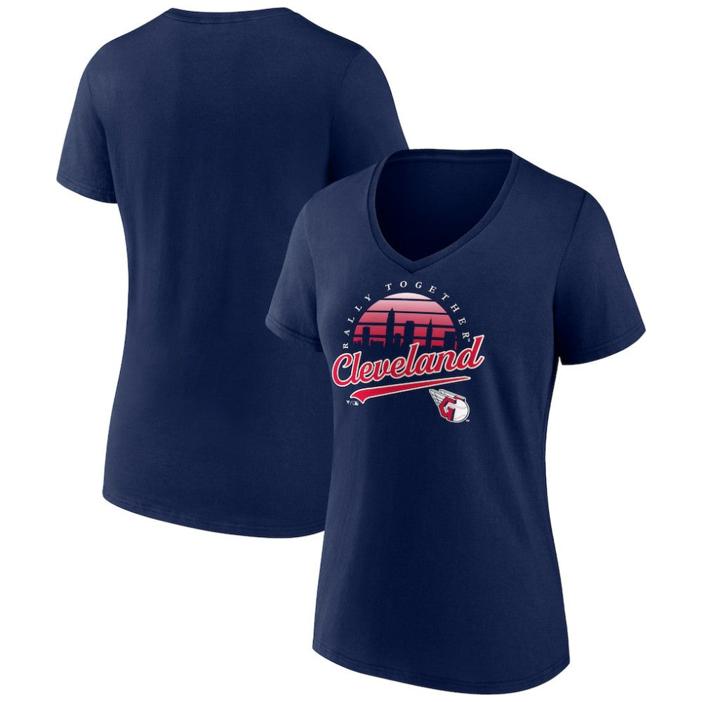 Cleveland Guardians Women's One Champion V-Neck T-Shirt - MLB T-shirts