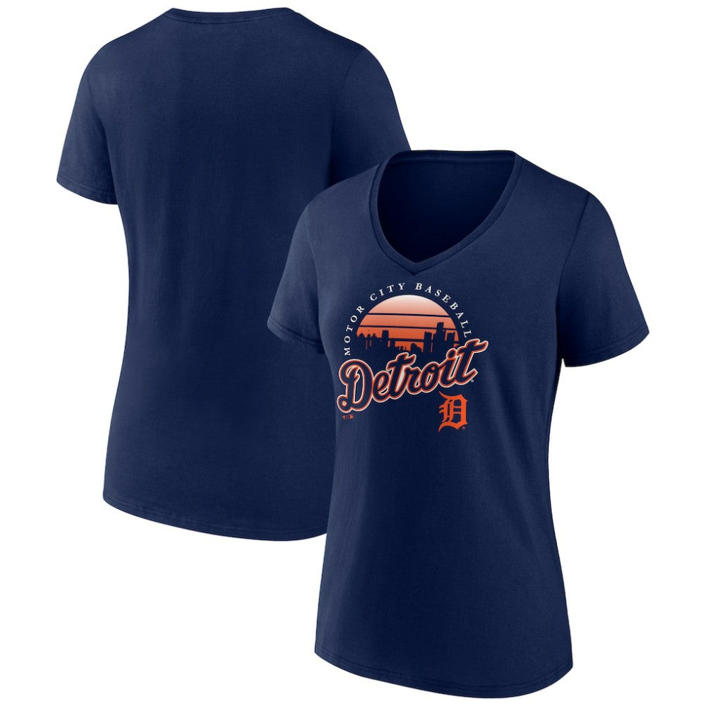 Detroit Tigers Women's One Champion V-Neck T-Shirt - MLB T-shirts