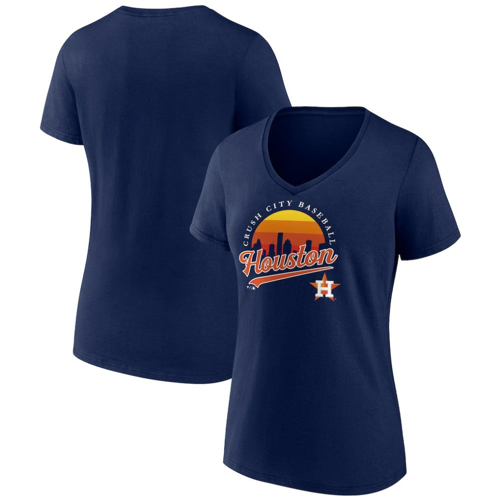 Houston Astros Women's One Champion V-Neck T-Shirt - MLB T-shirts