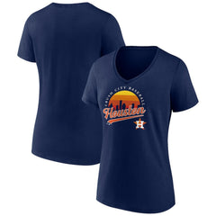 Houston Astros Women's One Champion V-Neck T-Shirt - MLB T-shirts