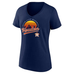 Houston Astros Women's One Champion V-Neck T-Shirt - MLB T-shirts