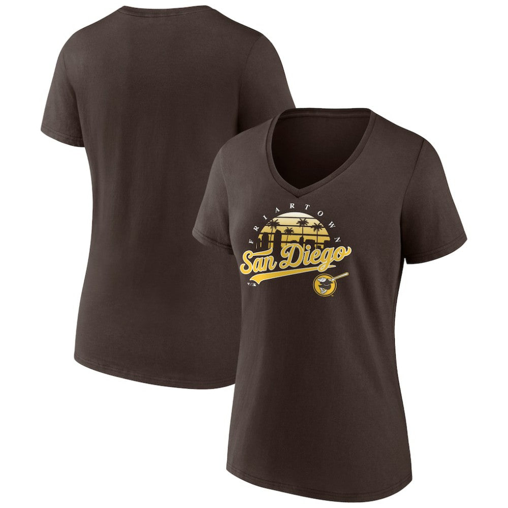 San Diego Padres Women's One Champion V-Neck T-Shirt - MLB T-shirts