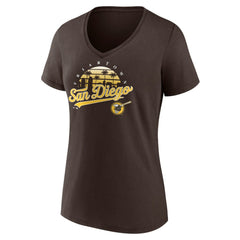 San Diego Padres Women's One Champion V-Neck T-Shirt - MLB T-shirts