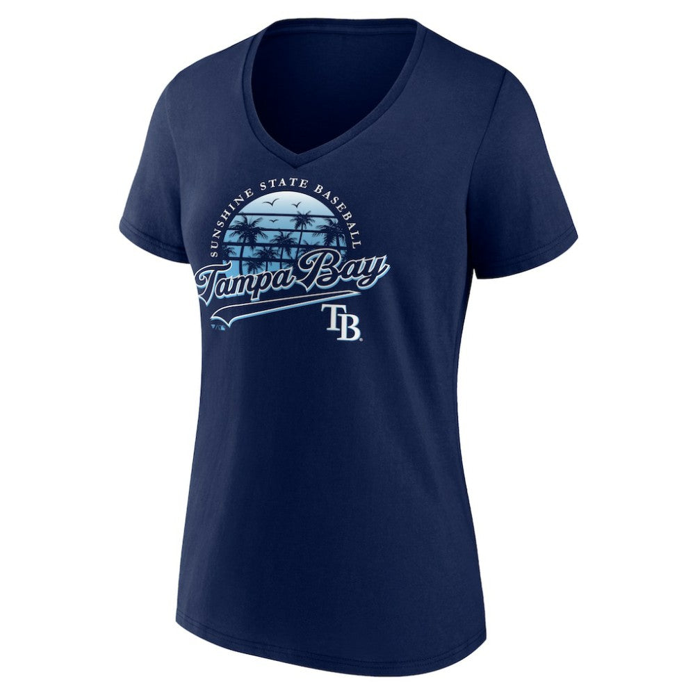 Tampa Bay Rays Women's One Champion V-Neck T-Shirt - MLB T-shirts