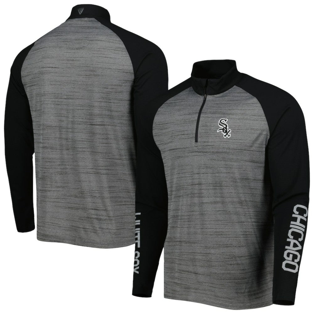 Chicago White Sox Levelwear Vandal Raglan Quarter-Zip Top - MLB Tops