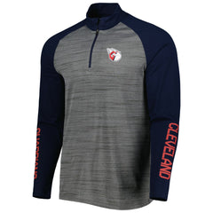 Cleveland Guardians Levelwear Vandal Raglan Quarter-Zip Top - MLB Tops