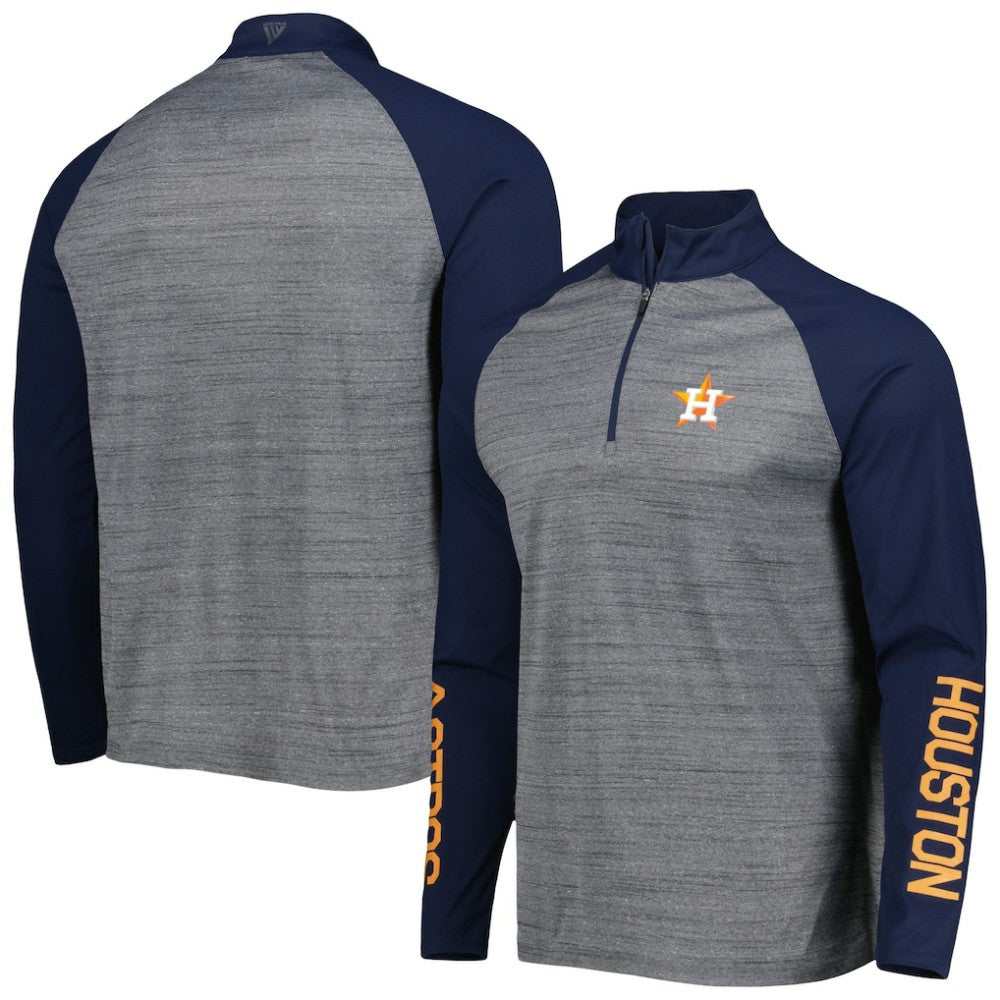 Houston Astros Levelwear Vandal Raglan Quarter-Zip Top - MLB Tops