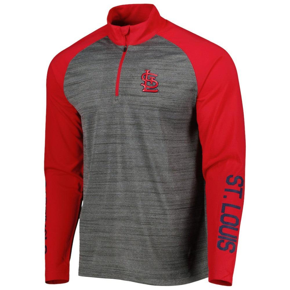 St. Louis Cardinals Levelwear Vandal Raglan Quarter-Zip Top - MLB Tops