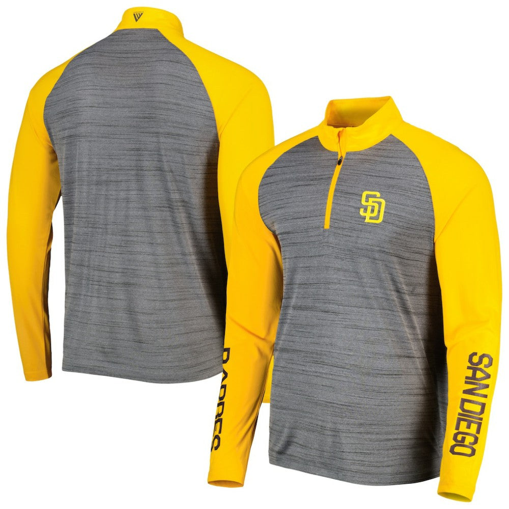San Diego Padres Levelwear Vandal Raglan Quarter-Zip Top - MLB Tops