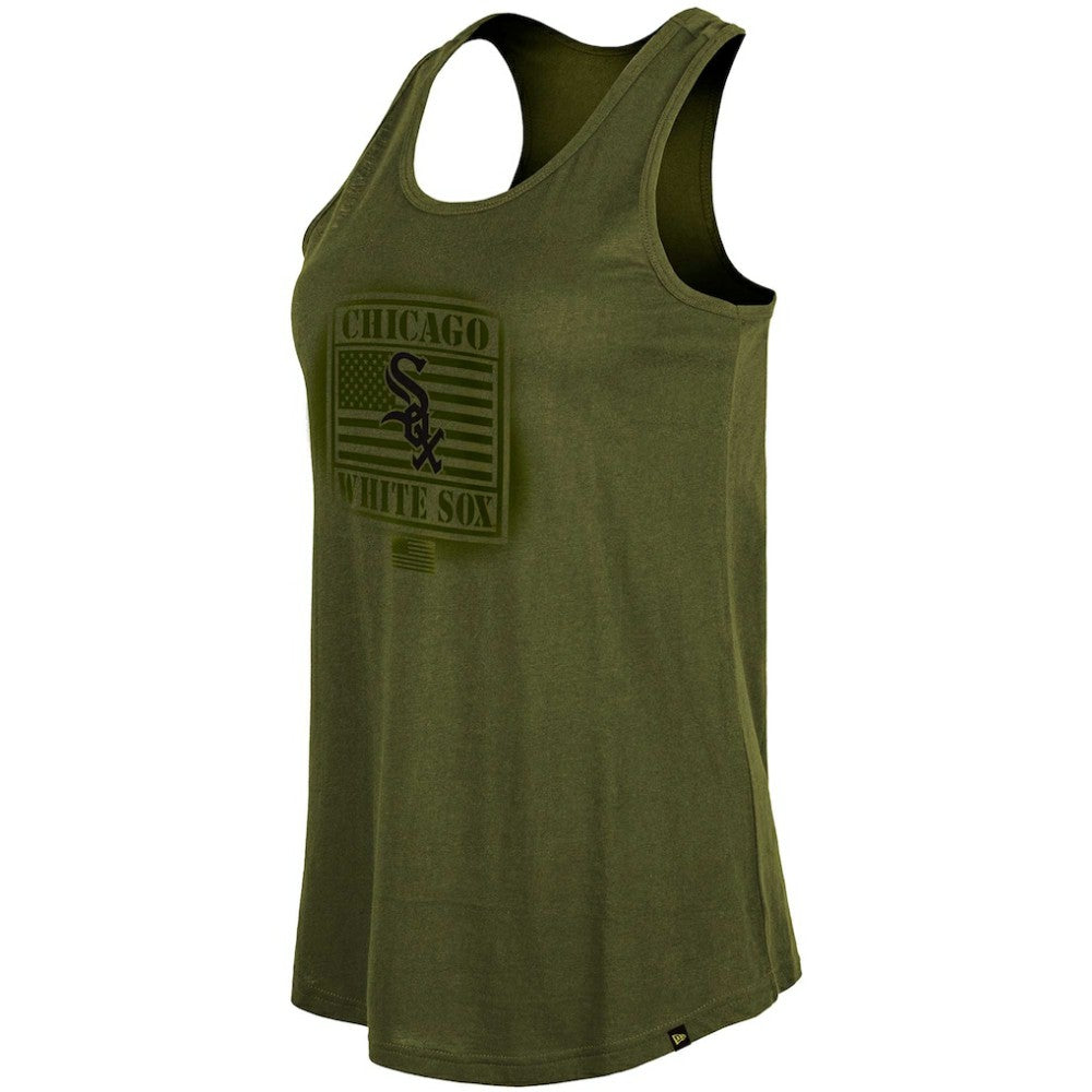 Chicago White Sox New Era Women's 2023 Armed Forces Day Racerback Tank Top - MLB Tanks