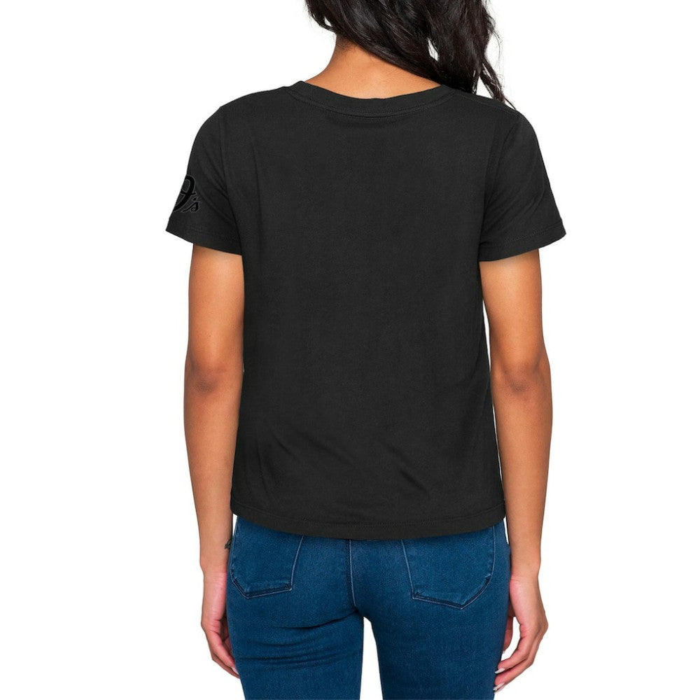 Baltimore Orioles New Era Women's 2023 City Connect Cap Logo T-Shirt - MLB T-shirts