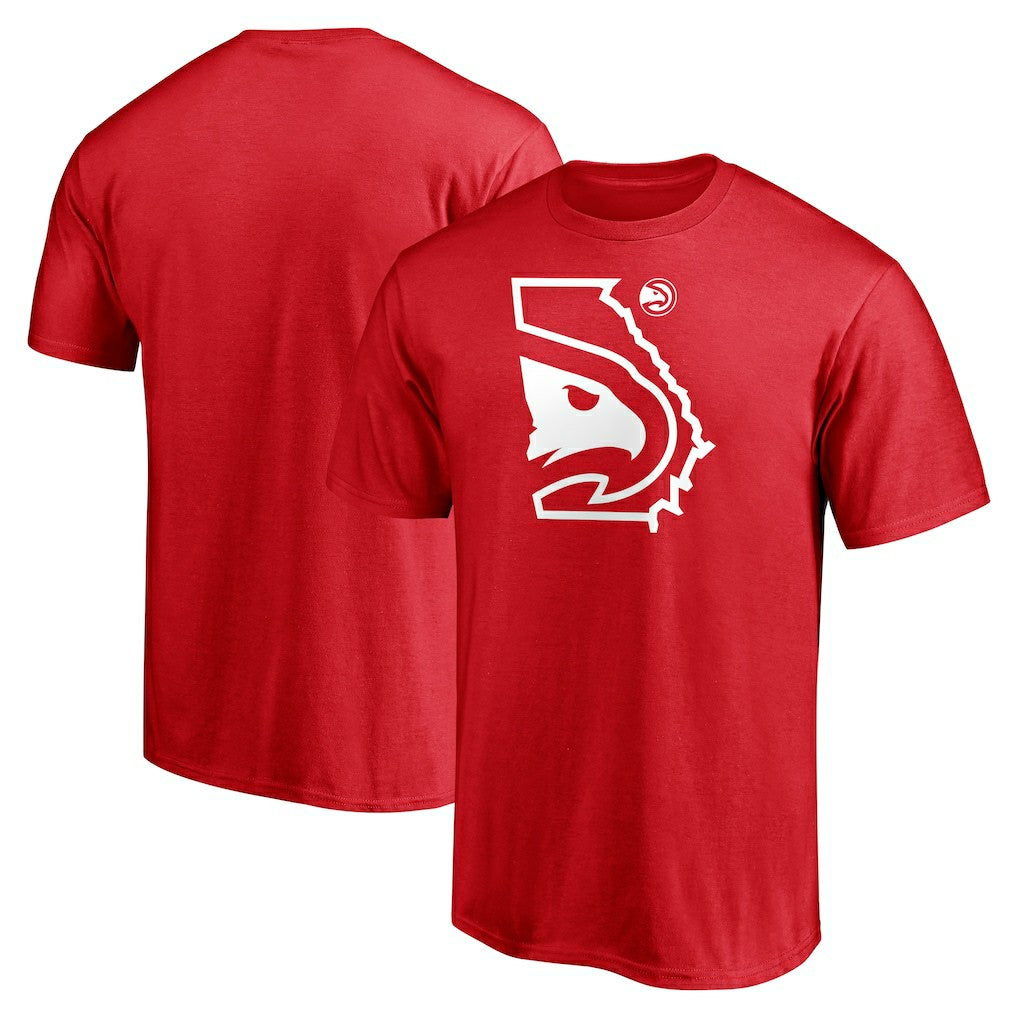 Red Atlanta Hawks Push Ahead T-Shirt | NBA