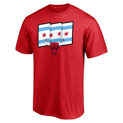 Red Chicago Bulls Push Ahead T-Shirt sale | NBA
