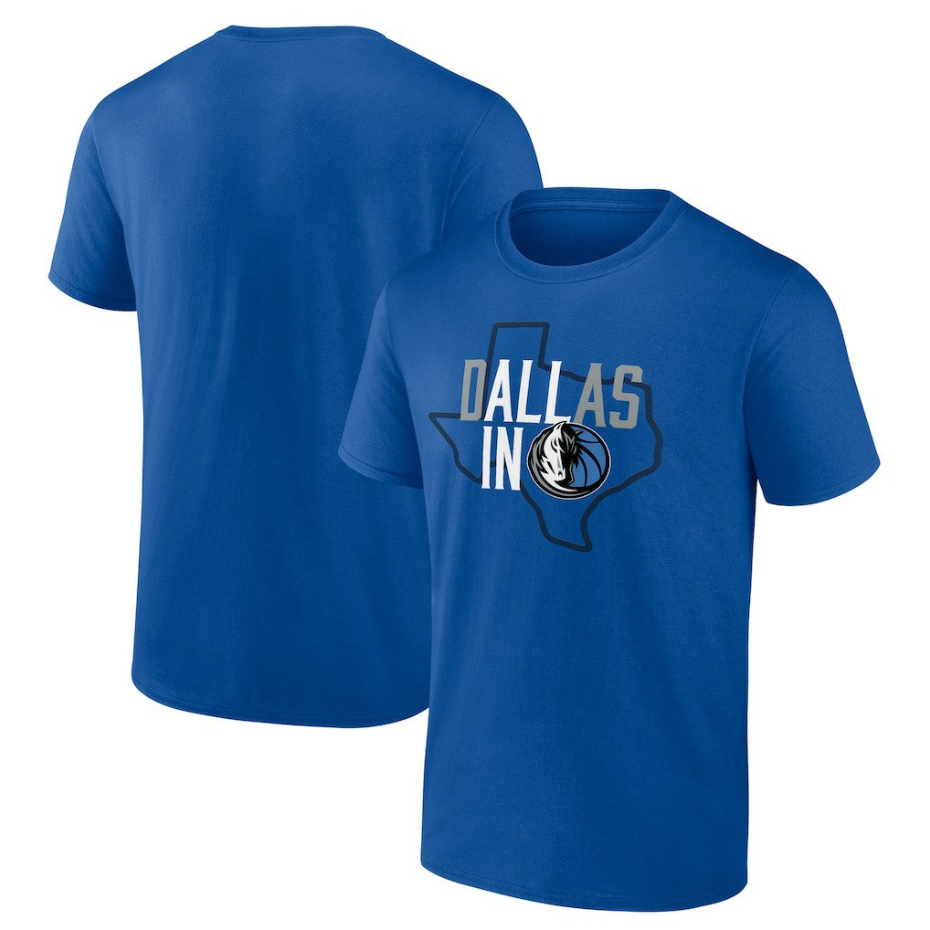 Blue Dallas Mavericks Core Hometown Launch T-Shirt sale | NBA