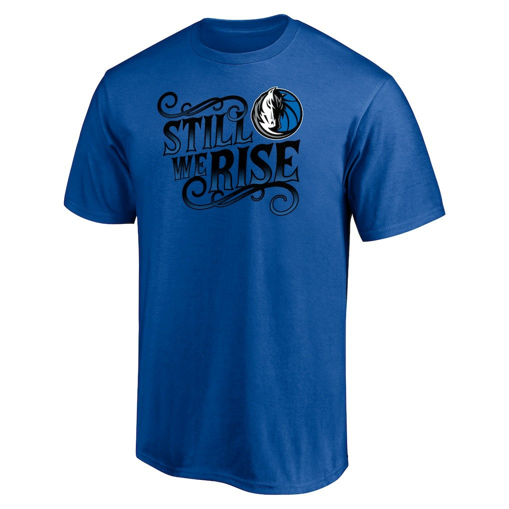 Blue Dallas Mavericks Push Ahead T-Shirt sale | NBA