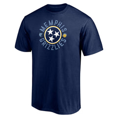 Navy Memphis Grizzlies Push Ahead T-Shirt | NBA