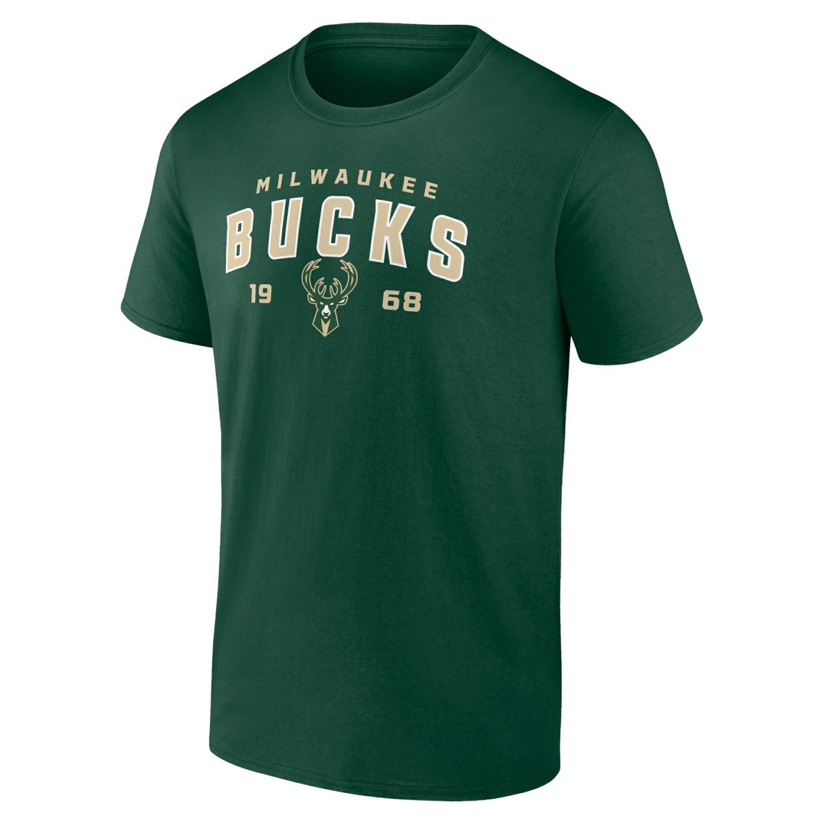 Hunter Green Milwaukee Bucks Rebel Logo T-Shirt | NBA